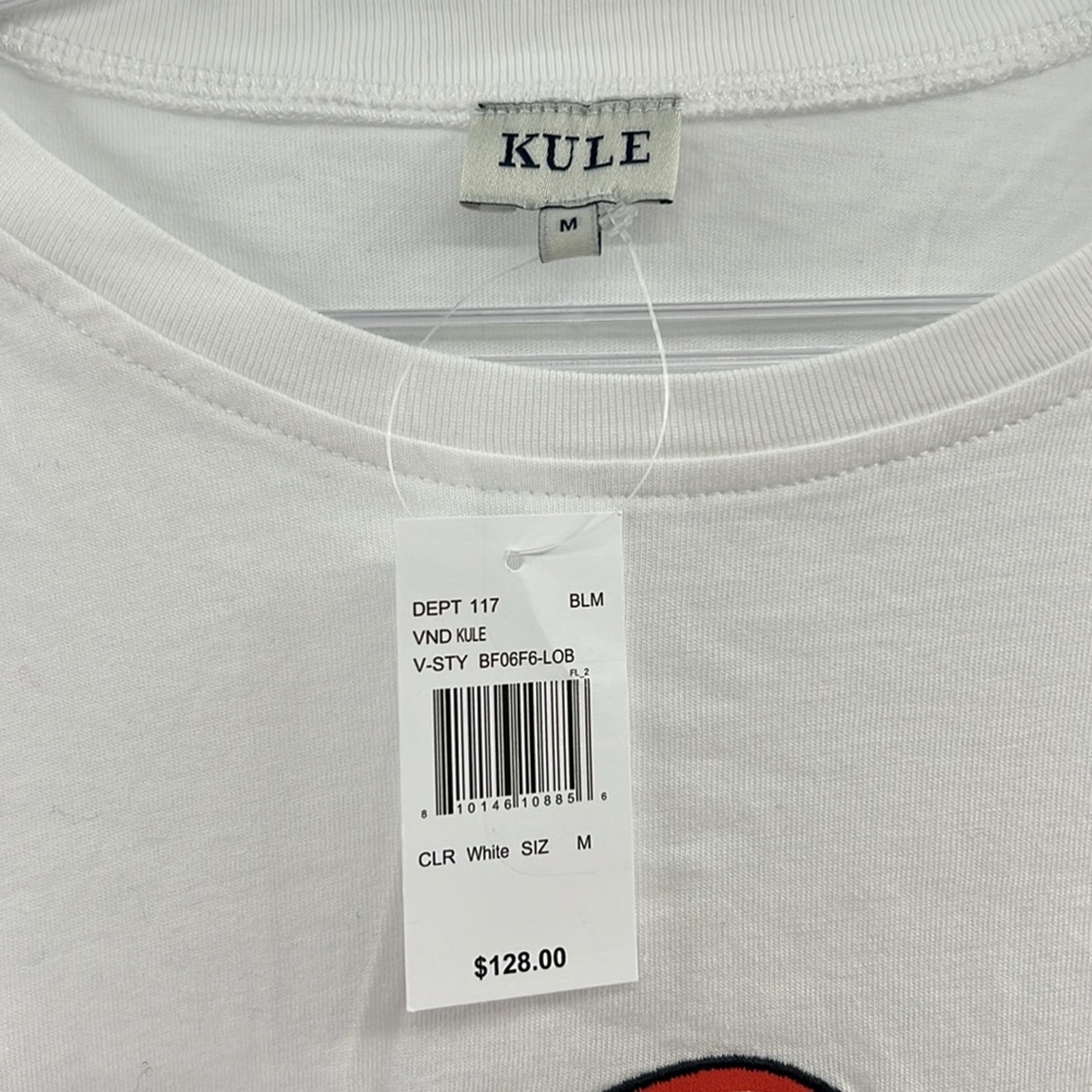 Kule Women's The Boyfriend Long Sleeve Tee - Lobster - Medium - New With Tags — image 3 of 5